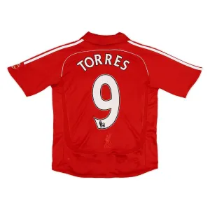 Liverpool TORRES 2006/07 Maglia casalinga retrò - Rossa