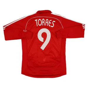 Liverpool TORRES 2006-2008 Maglia casalinga retrò a maniche lunghe - Rossa