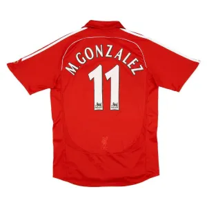 Liverpool M.GONZALEZ 2006 2008 Maglia casalinga retrò - Rossa
