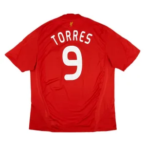 Liverpool TORRES 2008 2010 Maglia casalinga retrò - Rossa