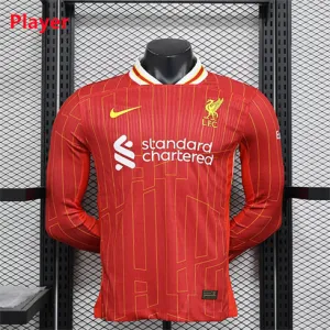 Liverpool 2024/25 Home Long Sleeve Jersey - Player Edition - Red