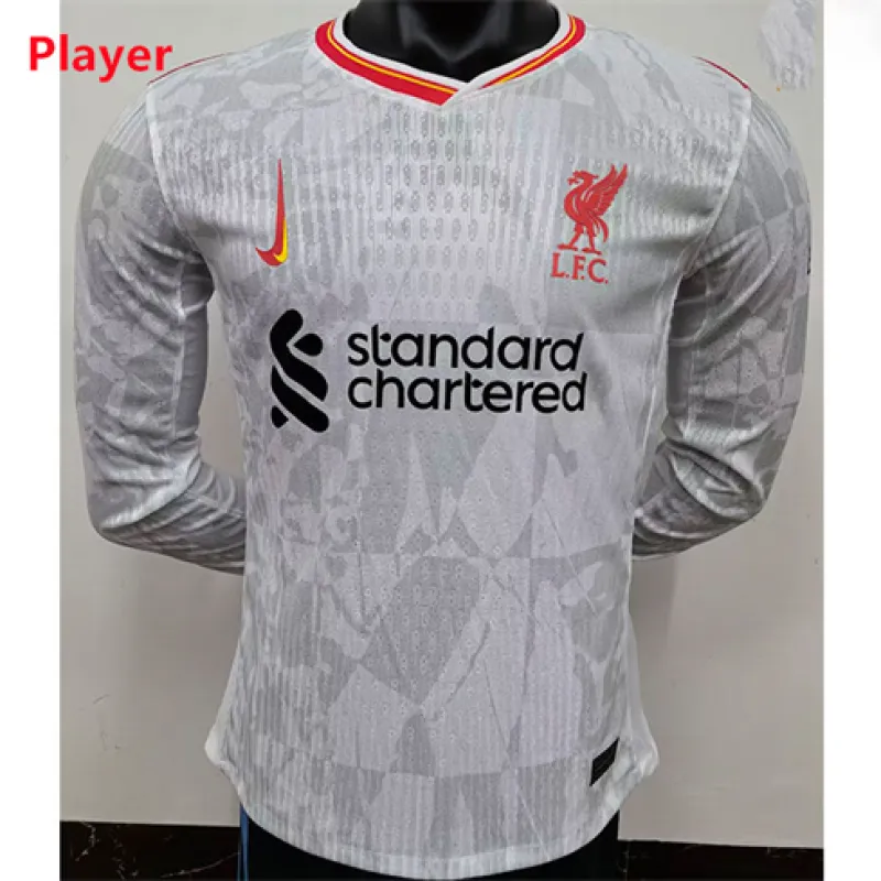 Liverpool 2024/25 Third Long Sleeve Jersey - Player Edition - White