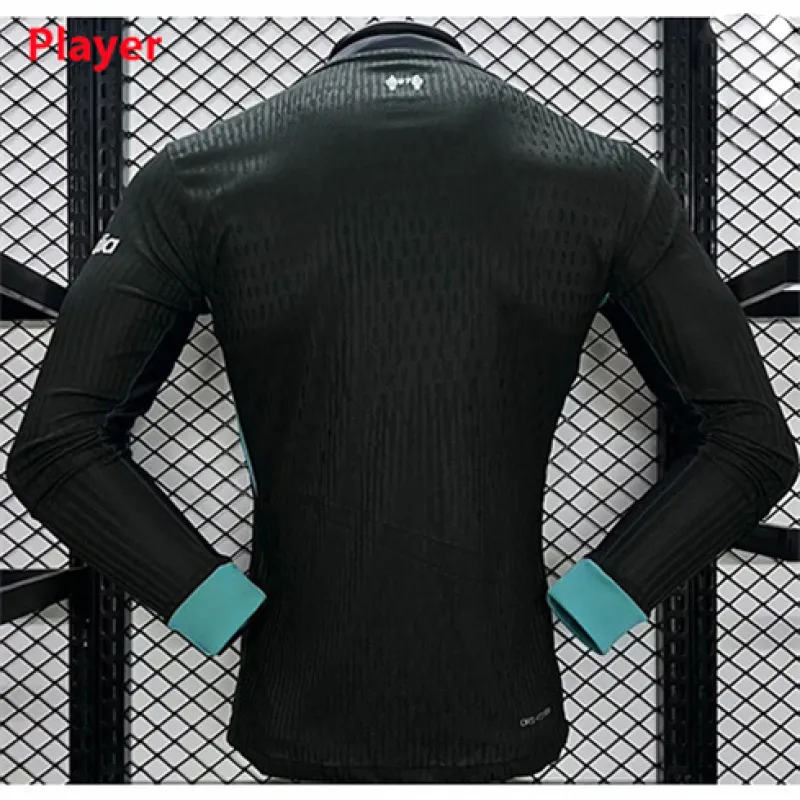 Liverpool 2024/25 Away Long - Sleeve Jersey - Player Edition - Forest Green