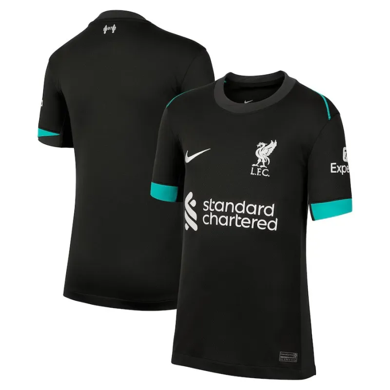 Liverpool 2024/25 Away Kids' Jersey - Forest Green