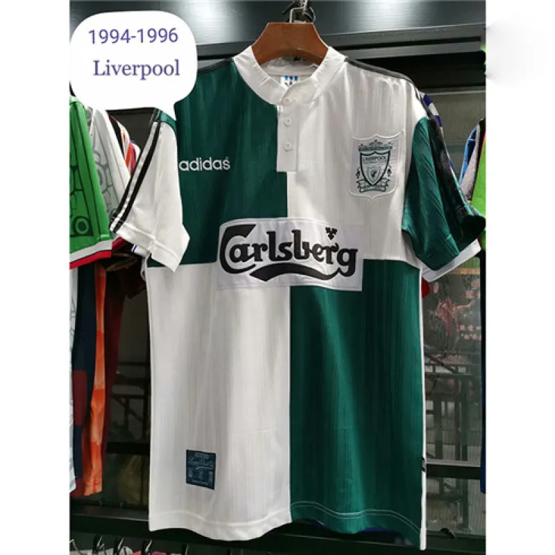 Maillot d'extérieur rétro de Liverpool 1994-96 - Blanc