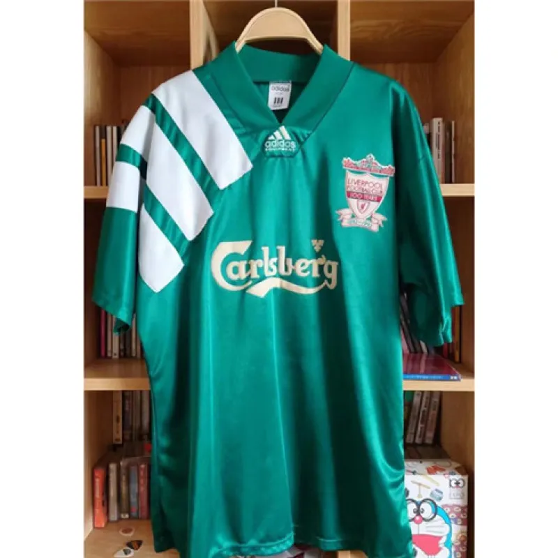 Liverpool 1992/93 Retro Away Football Shirt - Green