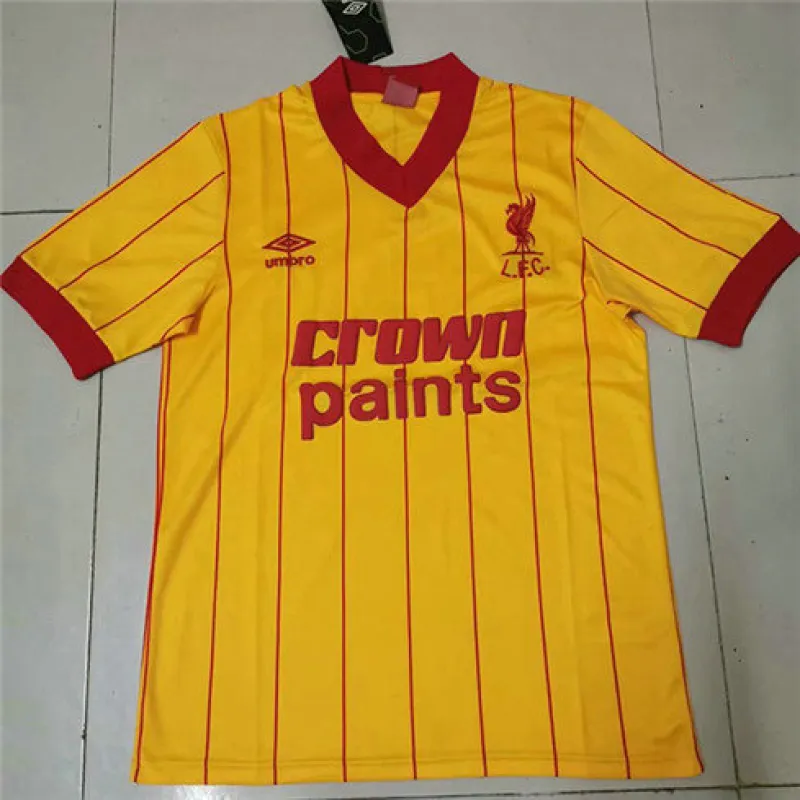 Liverpool 1981 - 84 UEFA Champions League Retro Jersey - Yellow