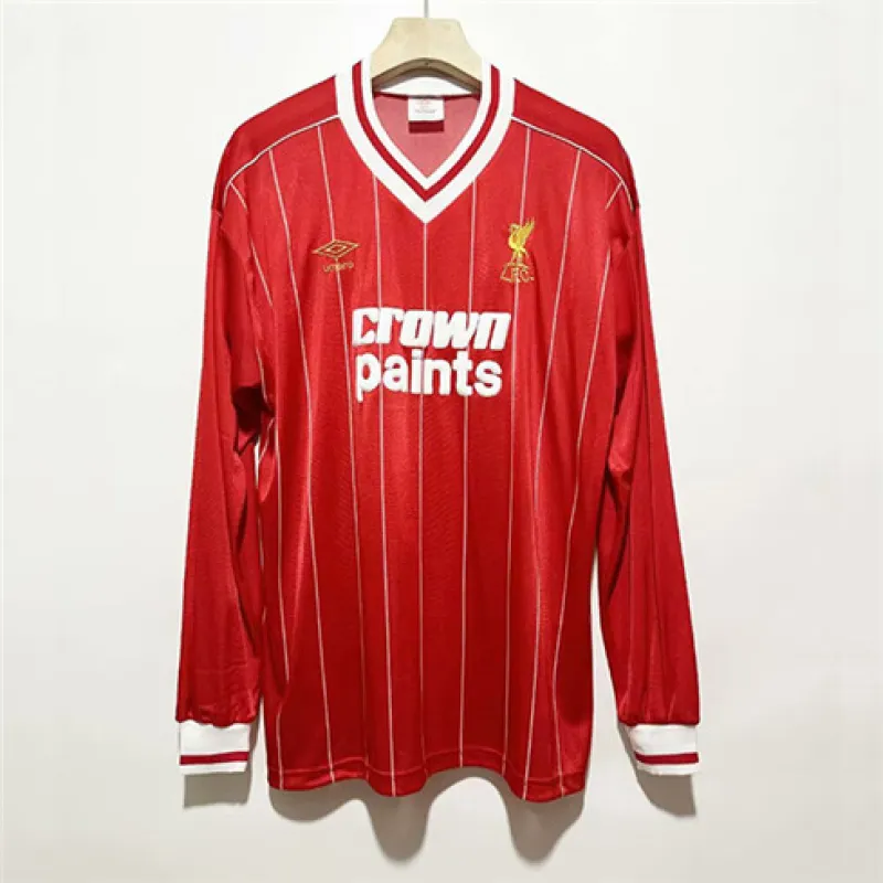 Liverpool 1982/83 Retro Home Long - Sleeve Jersey - Red