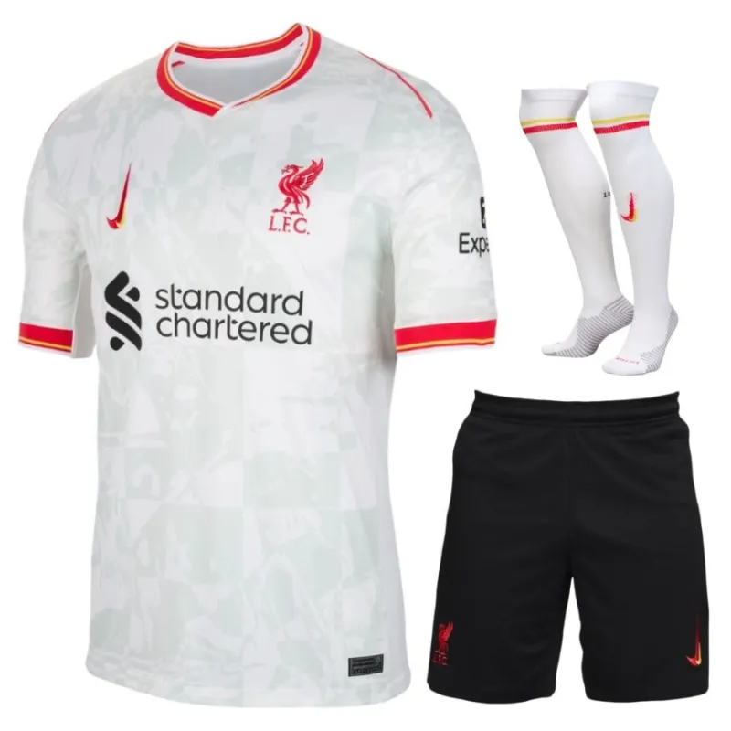 Juego de camisetas para niños 3er de Liverpool 2024/25 - Blanco