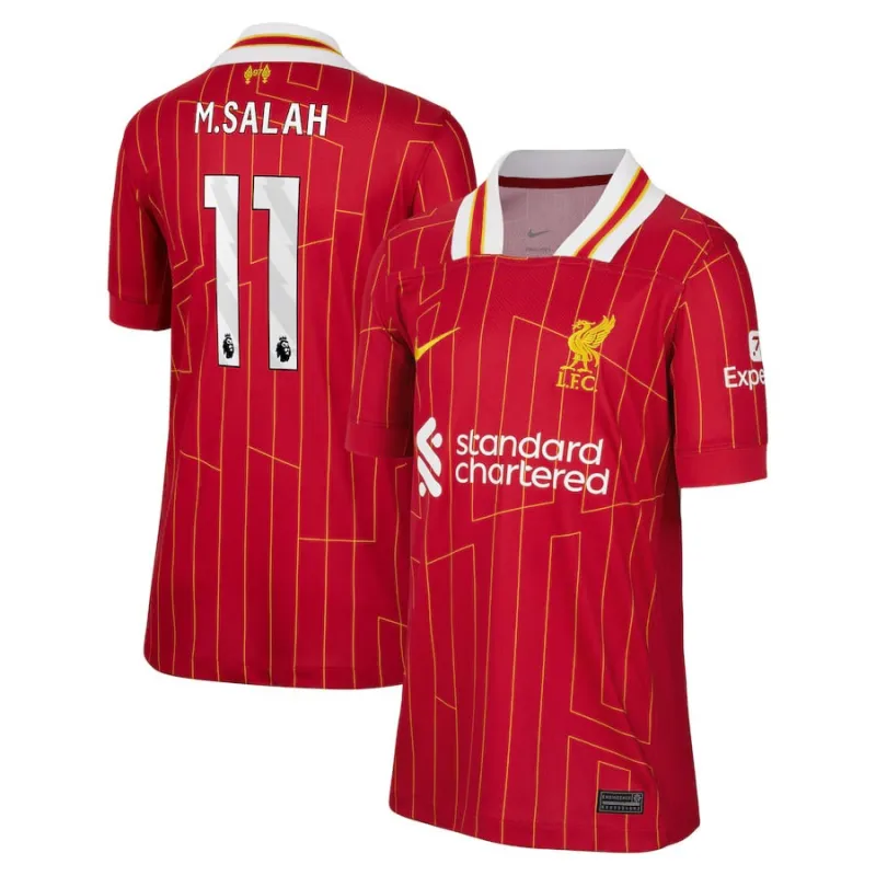Salah's Liverpool 2024/25 Home Kids' Jersey - Red