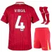 Jeu de maillots pour enfants domicile de Liverpool 2024/25 de Virgil - Rouge