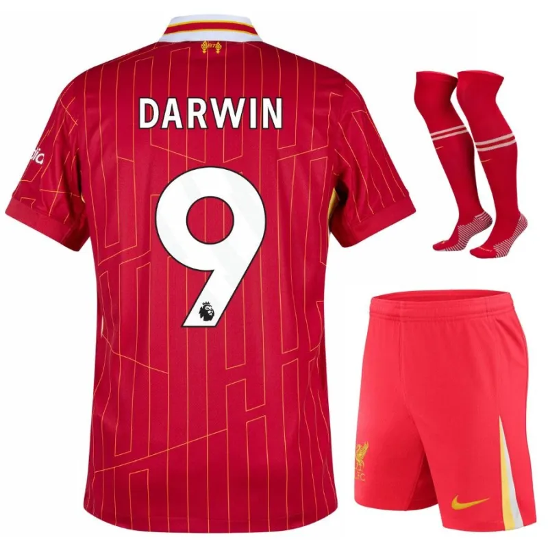 Darwin's Liverpool 2024/25 Home Kids' Jersey Set - Red