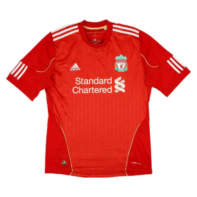 Maillot domicile retro de Steven Gerrard Liverpool 2010-12 - Rouge