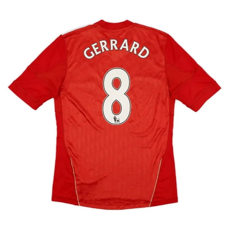 Maillot domicile retro de Steven Gerrard Liverpool 2010-12 - Rouge
