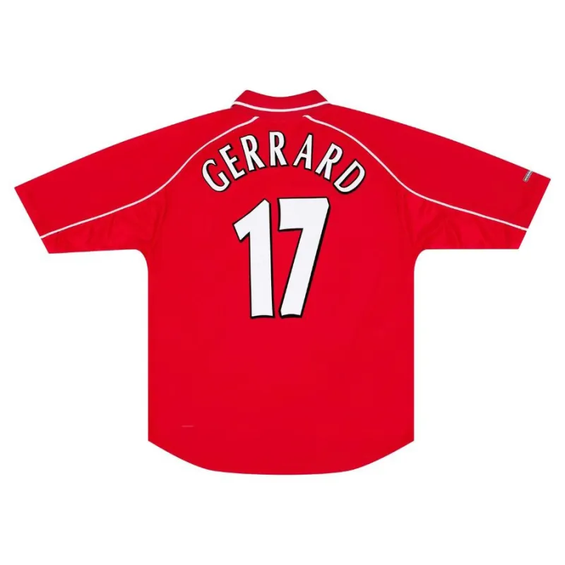 Steven Gerrard Liverpool 2000/02 Retro Home Jersey - Red