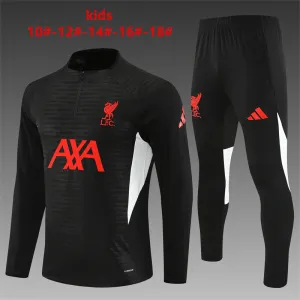 Liverpool 2025/26 Kinder Sportanzug Schwarz