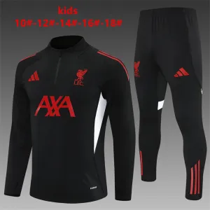 Liverpool 2025/26 Kinder Sportanzug Schwarz