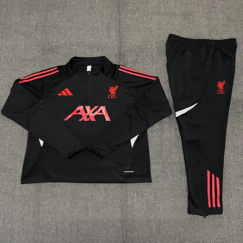 Liverpool 2025/26 Kinder Sportanzug Schwarz