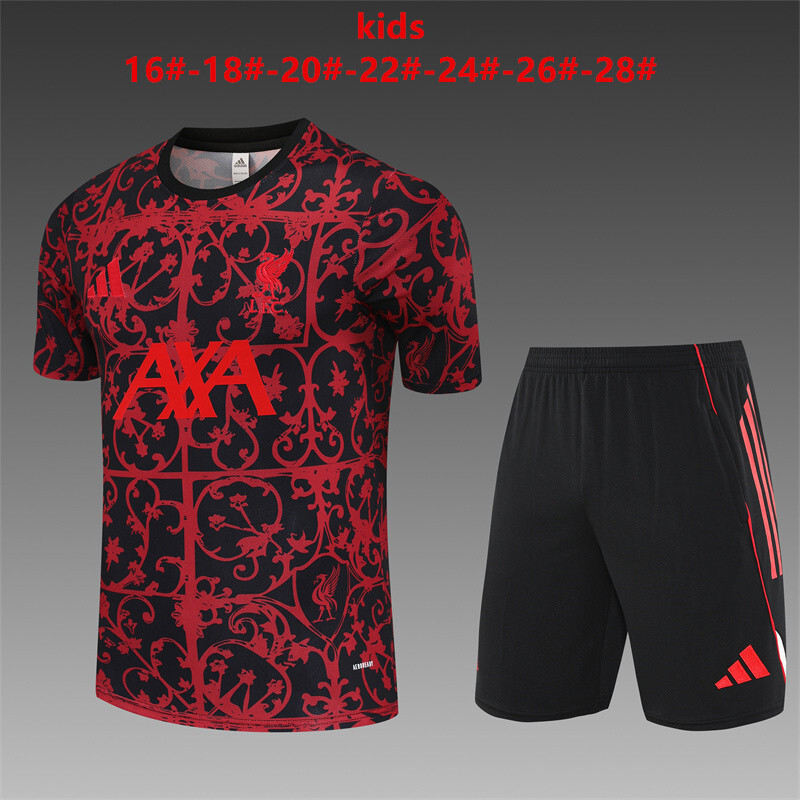 Liverpool 2025/26 Kids Training Set Red