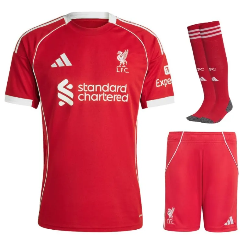 Liverpool 2025/26 Set di maglia home per bambini - Rosso