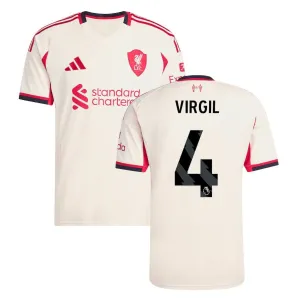 Liverpool VIRGIL 2025/26 Auswärtstrikot - Weiß