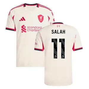 Liverpool SALAH 2025/26 Auswärtstrikot - Weiß