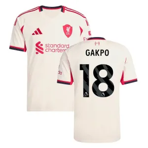 Liverpool GAKPO 2025/26 Auswärtstrikot - Weiß