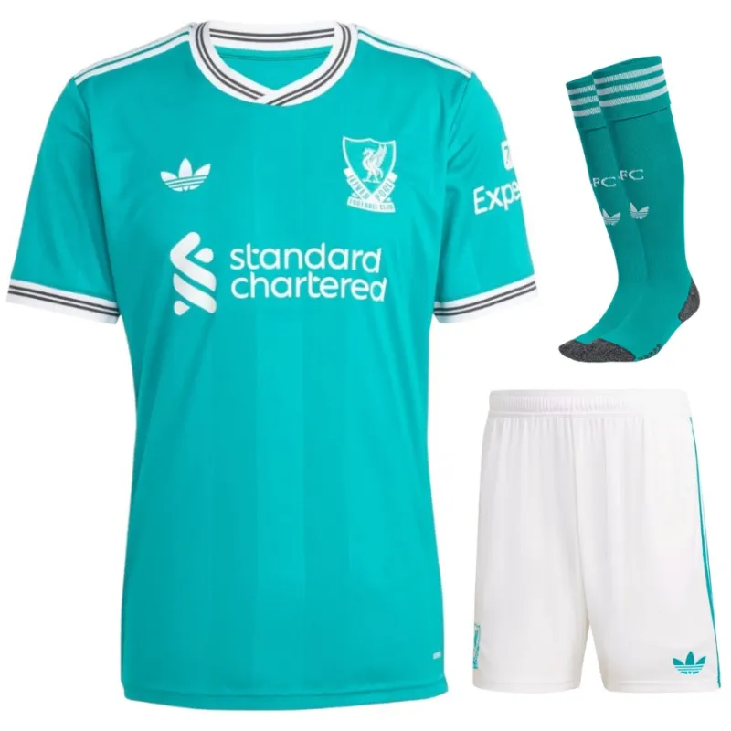 Liverpool Terza Maglia Kit Bambino 2025/26 - Verde