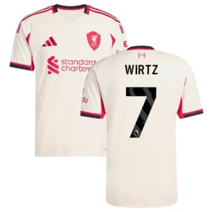 Liverpool WIRTZ 2025/26 Auswärts Trikot - Weiß