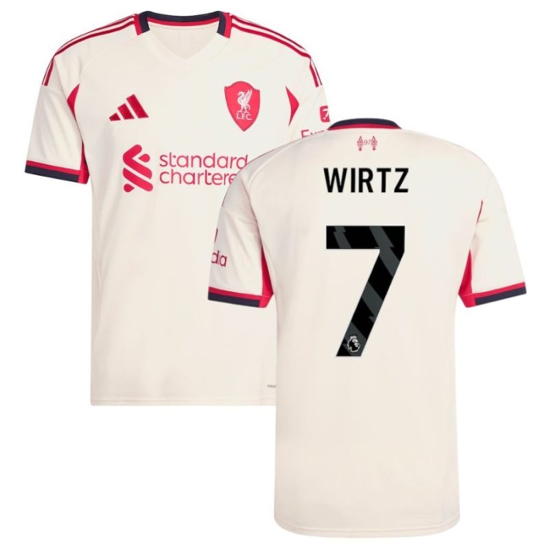 Liverpool WIRTZ 2025/26 Away Kit - White