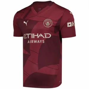 Manchester City 2024/25 Drittes Trikot - Burgunderrot