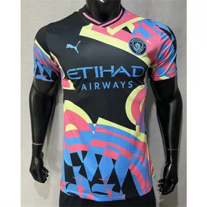 Terza maglia della versione giocatore di Manchester City 2024/25 - Nero/Blu