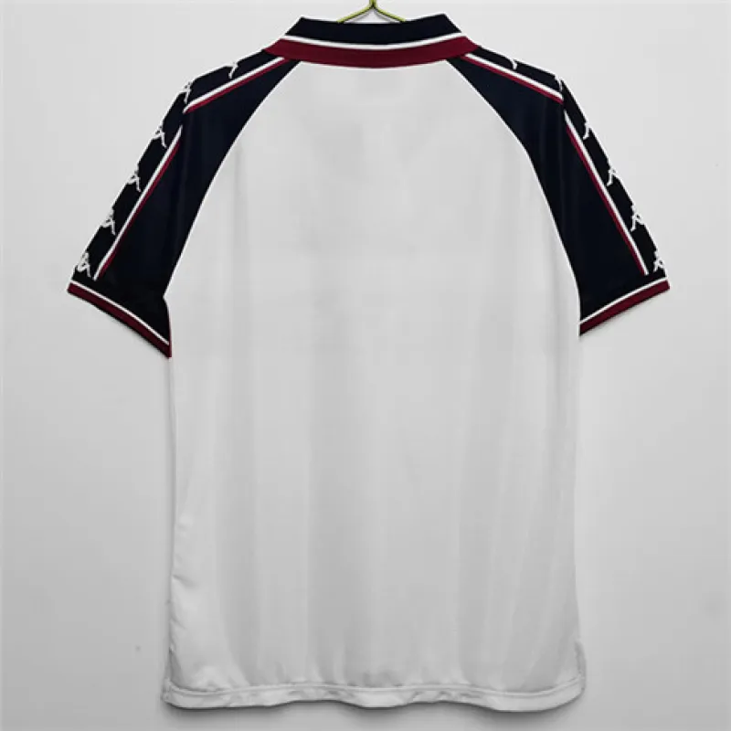 Manchester City 1997-98 Away Retro Jersey - White