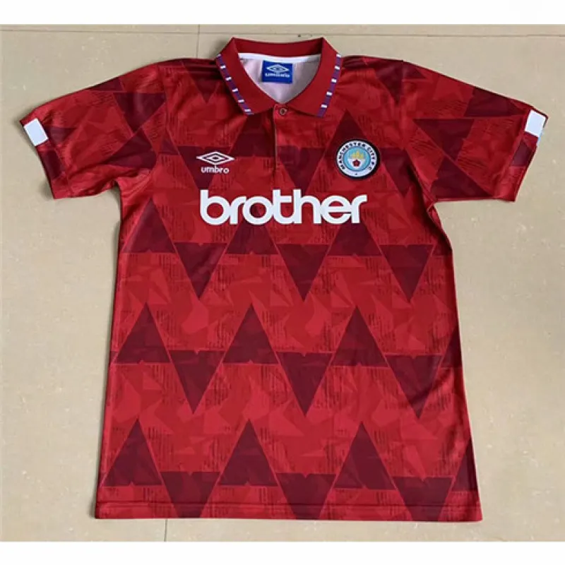 Manchester City 1956 Away Retro Jersey - Red