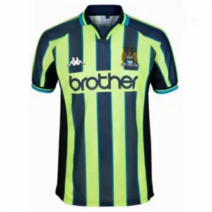 Maglia di trasferta retrò di Manchester City 1998/99 - Nero/Verde