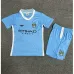 Manchester City 2011/12 Kids Home Retro Jersey - Blue