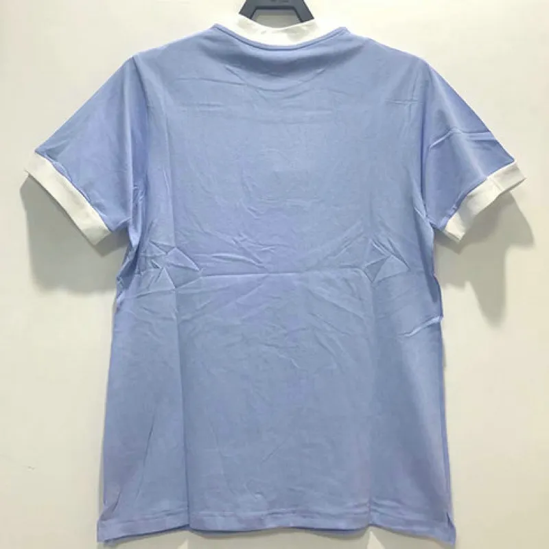 Maglia di campo di casa retrò di Manchester City 1972 - Blu