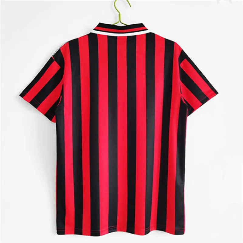 Maglia di trasferta retrò di Manchester City 1994 - 96 - Rosso/Nero