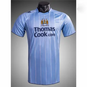 Camiseta de campo de casa retró de Manchester City 2007/08 - Azul