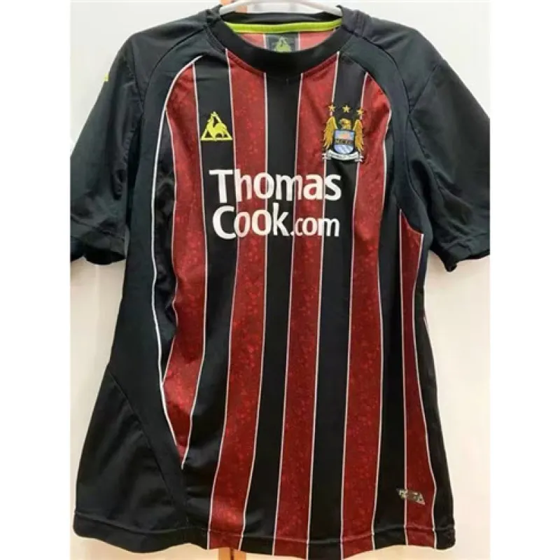 Manchester City 2008/09 Retro Home Jersey - Red/Black