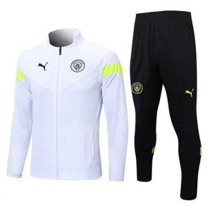 Giubbotto sportivo a velluto di Manchester City 2022/23 - Bianco