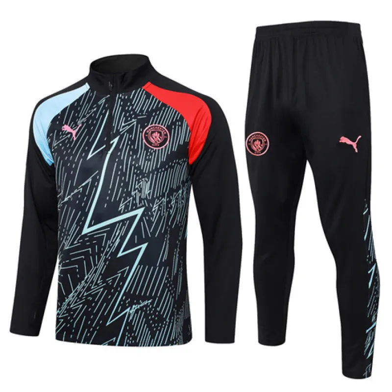Manchester City 2024/25 Kids' Sports Wear - Black