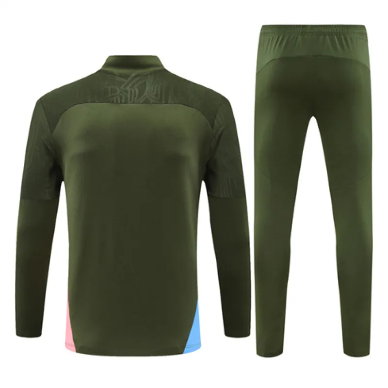 Manchester City 2024/25 Kids' Sports Wear - Army Green