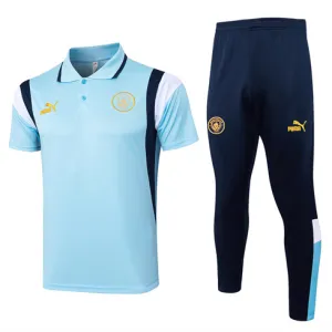 Chemise polo et pantalon d'entraînement de Manchester City 2024/25 - Bleu