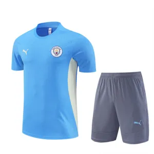 Maglia e shorts d'allenamento di Manchester City 2024/25 - Blu