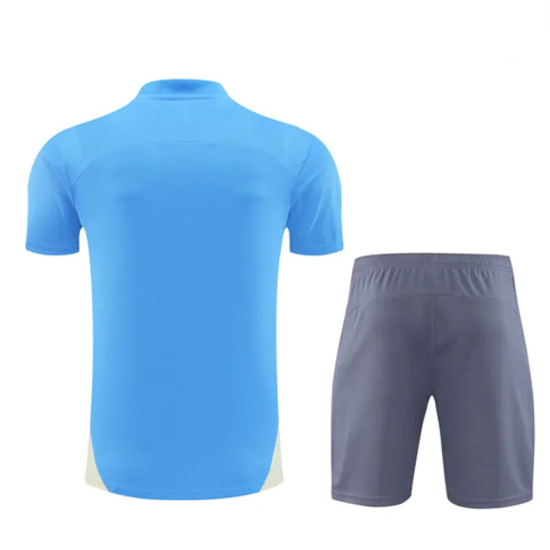Manchester City 2024/25 Trainingsshirt und Shorts - Blau