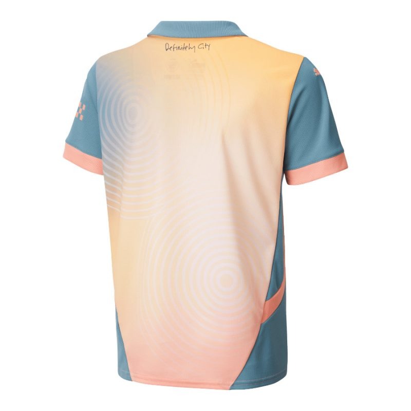 Manchester City Kids' Fourth Jersey 2024/25 - Blue/Pink