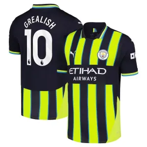 GREALISH Maglia di trasferta di Manchester City 2024/25 - Nero/Verde