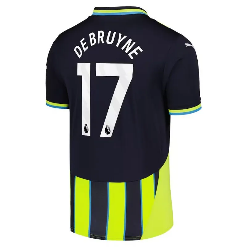 DEBRUYNE Maglia di trasferta di Manchester City 2024/25 - Nero/Verde