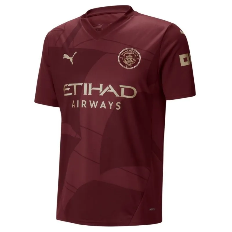 GREALISH Manchester City 2024/25 Third Jersey - Burgundy